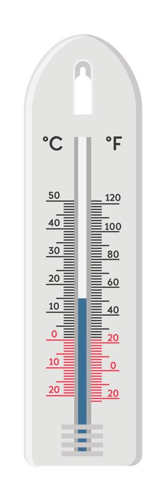 thermometer voor lucht klimaat meting vector