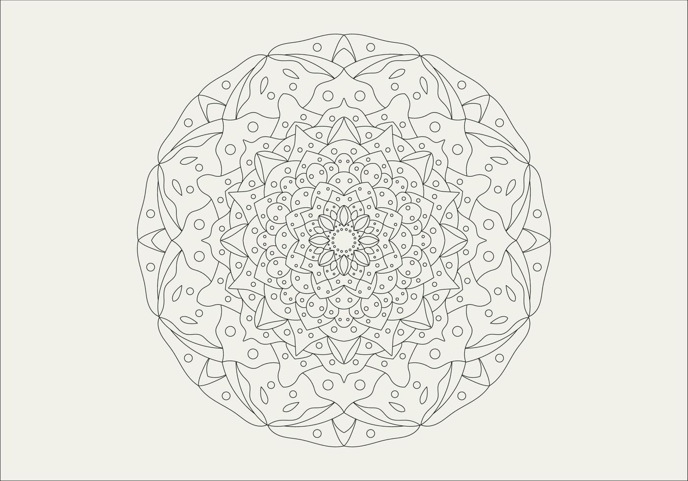 mandala digitaal kunst patroon. kunst Aan de muur. kleur boek kant patroon de tatoeëren. ontwerp voor een behang verf overhemd en tegel sticker ontwerp, decoratief cirkel ornament in etnisch oosters stijl vector