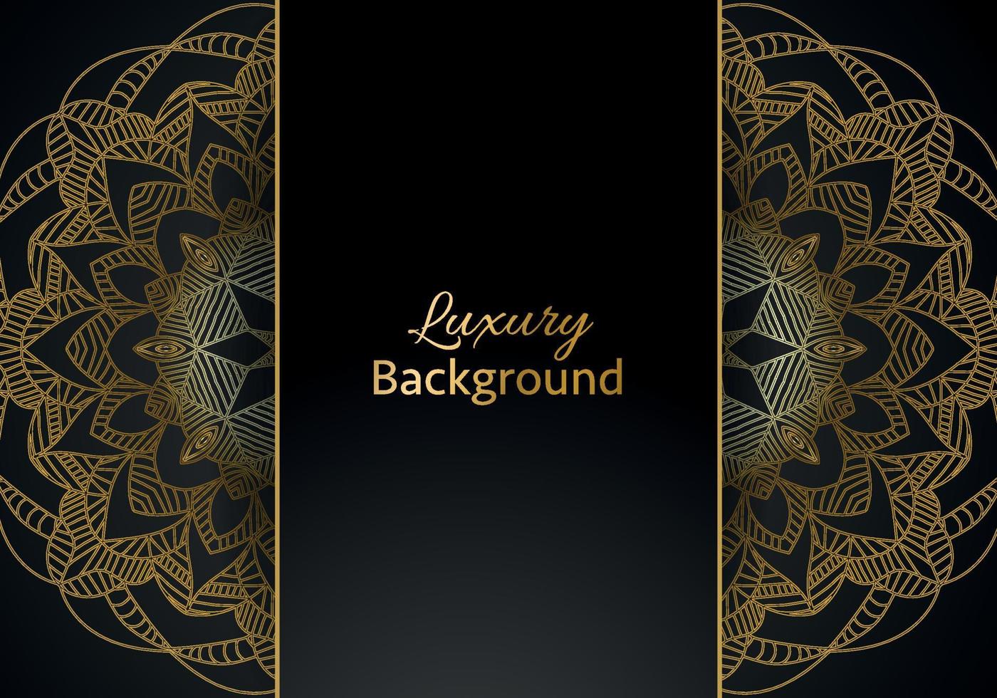 luxe mandala achtergrond met gouden arabesk patroon Arabisch Islamitisch oosten- stijl. Ramadan stijl decoratief mandala. mandala voor afdrukken vector