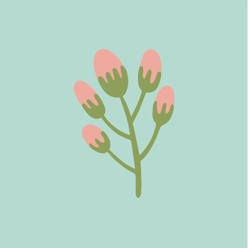 rood roze tropisch bloem symbool. sociaal media na. bloemen vector illustratie.