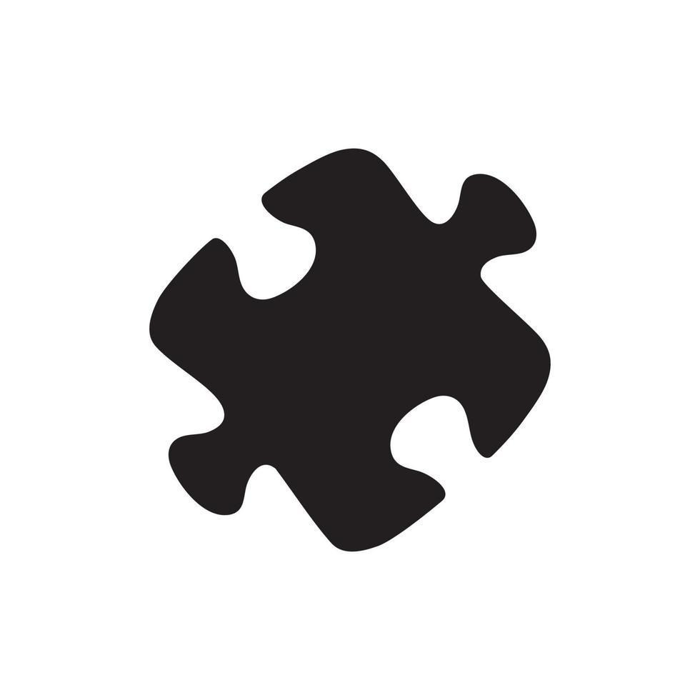 puzzel icoon geïsoleerd vlak ontwerp vector illustratie.