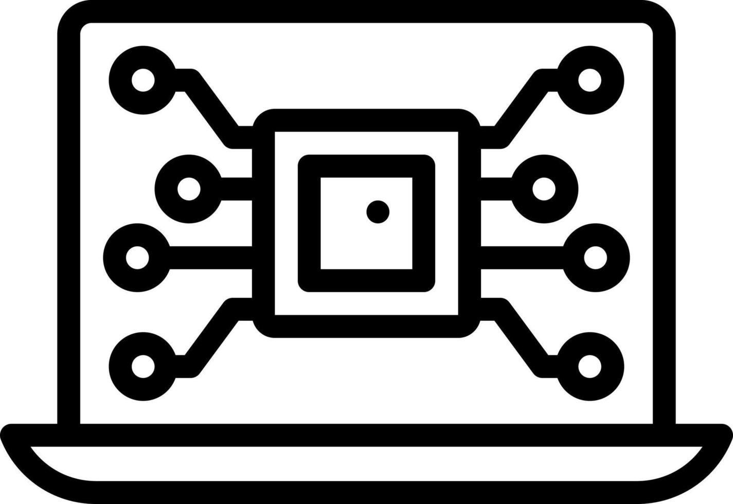 lijnpictogram voor elektronisch vector