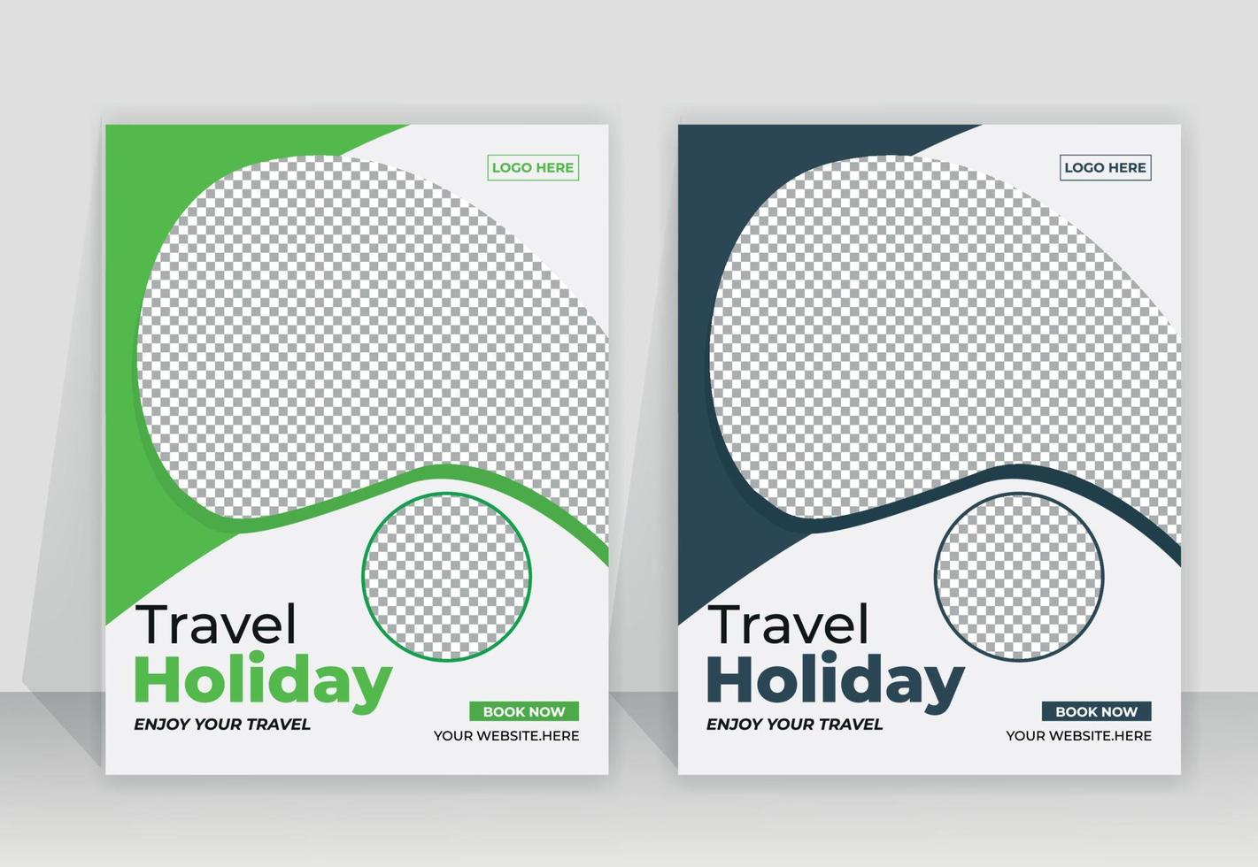 reizen poster of folder sjabloon brochure ontwerp. reizen folder sjabloon voor reizen agentschap vector