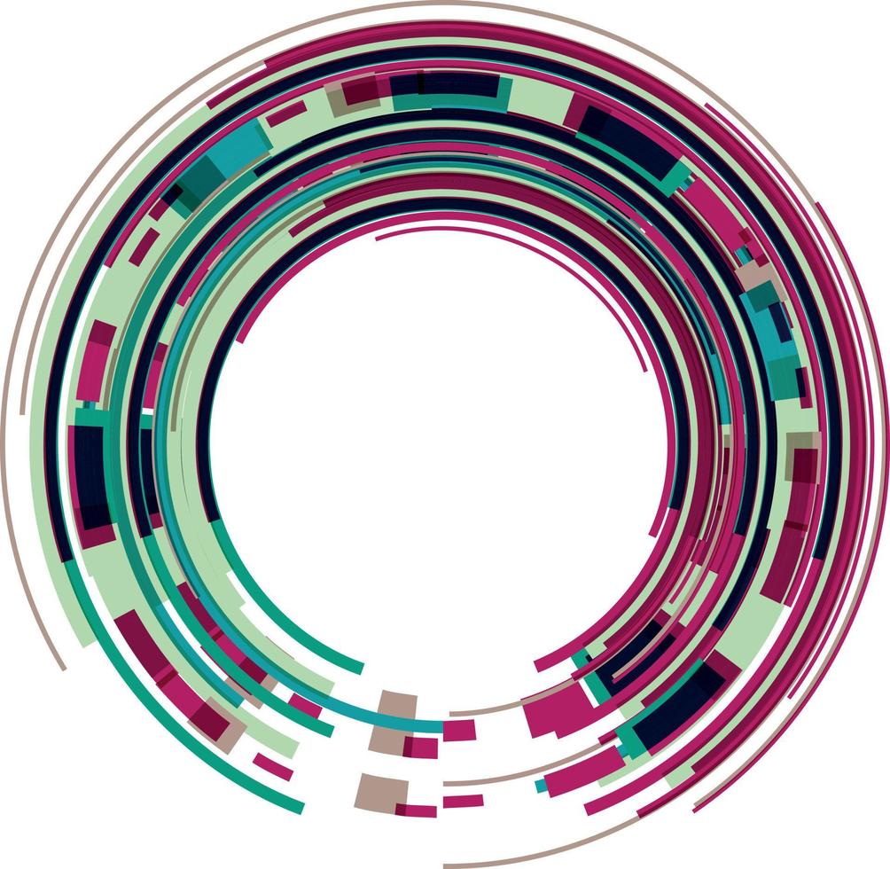 kleurrijk cirkel Aan wit achtergrond vector