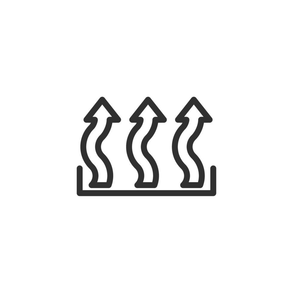 verwarming icoon, geïsoleerd verwarming teken icoon, vector illustratie