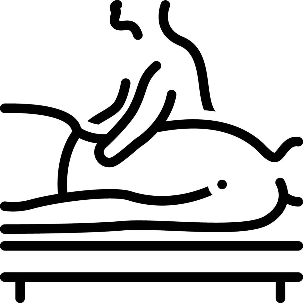 lijn pictogram voor massage vector
