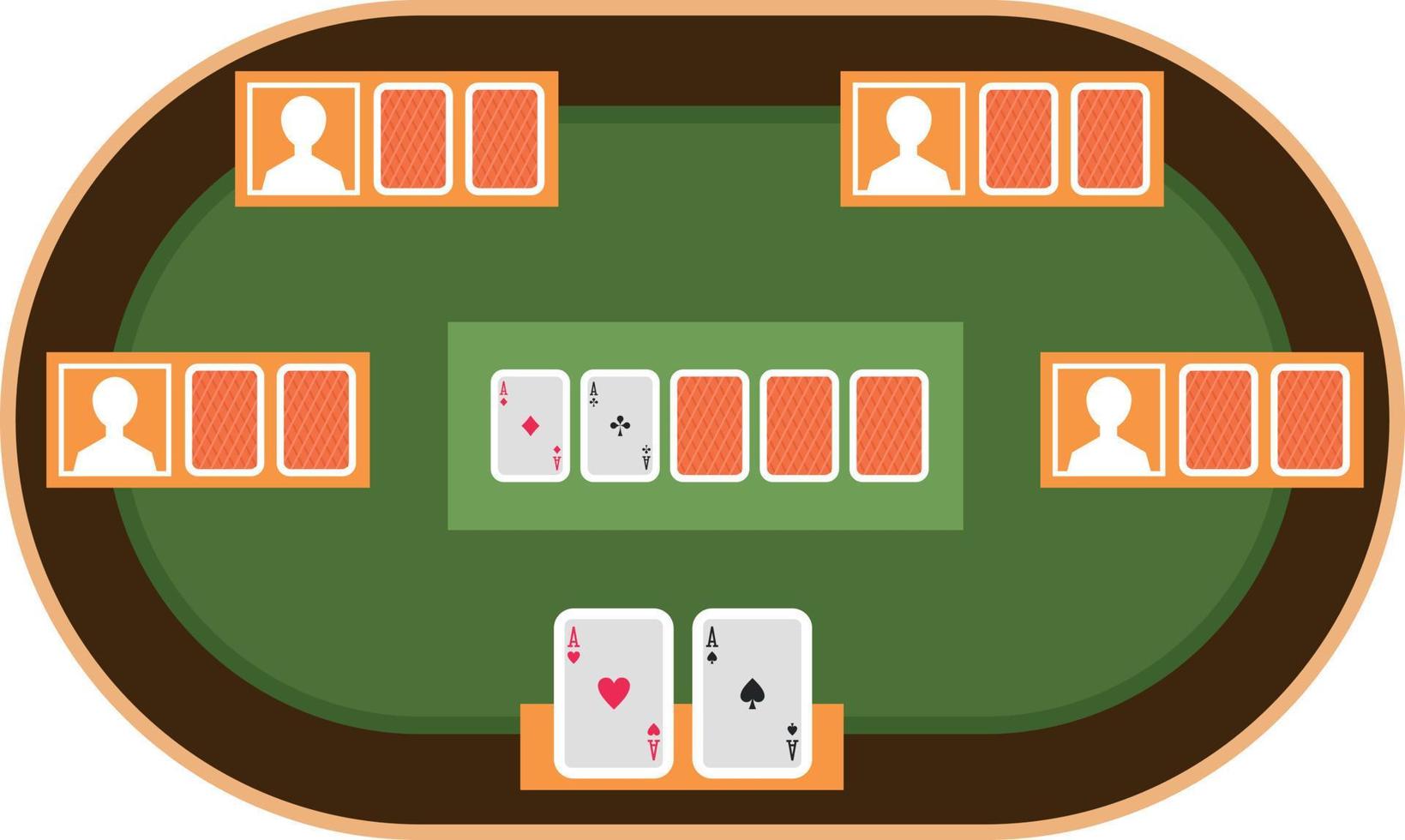 vector beeld van poker spel