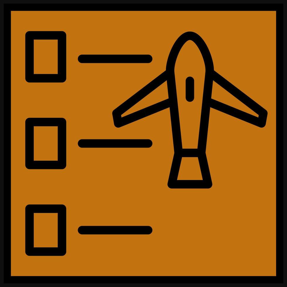 vlucht checklist vector icoon ontwerp