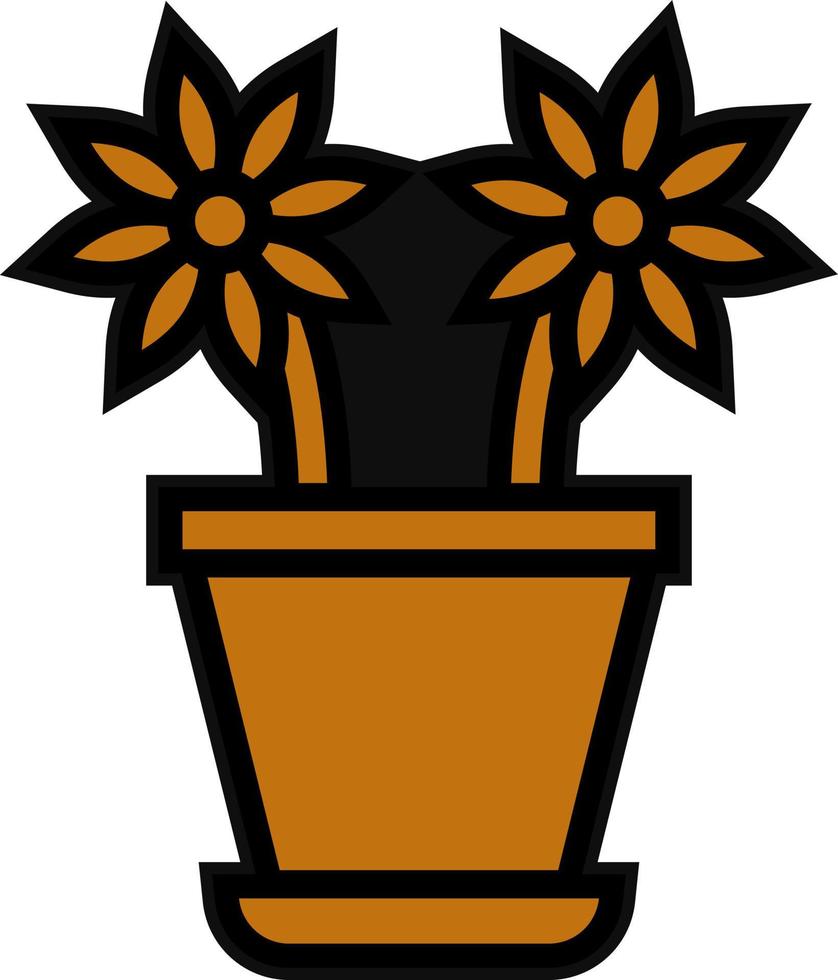 bloem pot vector icoon ontwerp