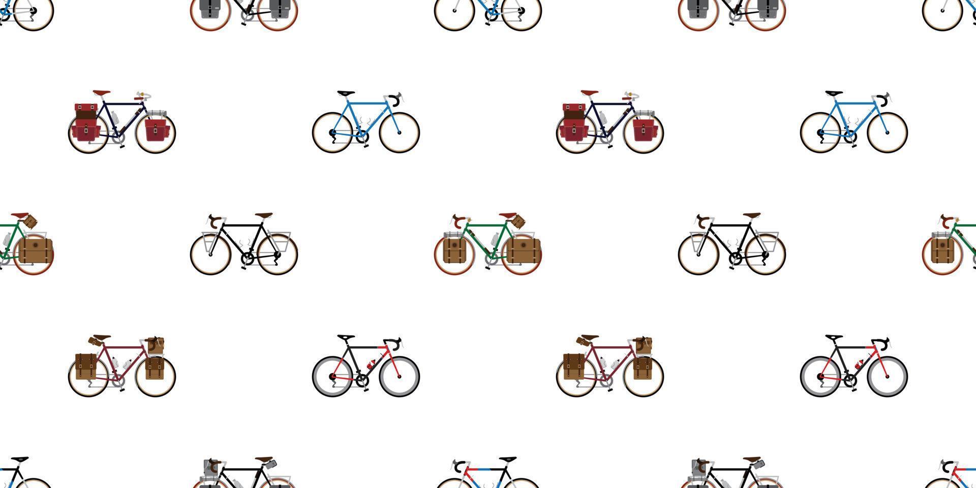 fiets naadloos patroon vector wielersport geïsoleerd wijnoogst behang achtergrond illustratie grafisch