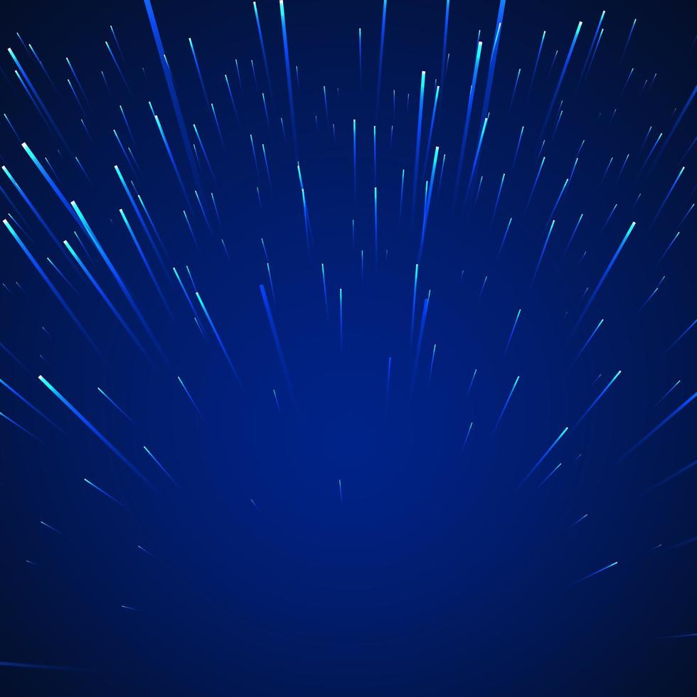 sci-fi abstract achtergrond. sterren in dynamisch Aan blauw achtergrond. vector illustratie
