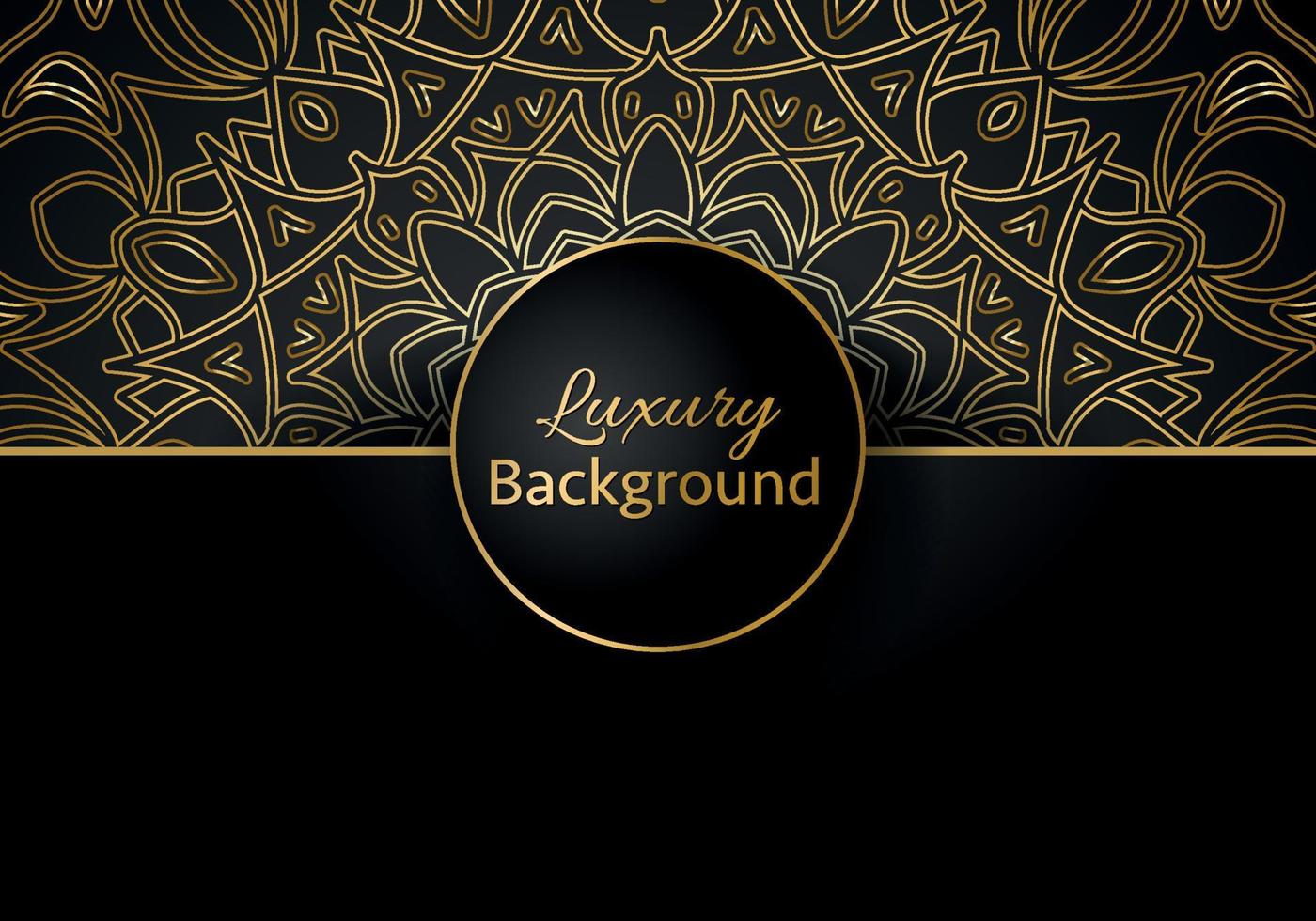 luxe mandala achtergrond met gouden arabesk patroon Arabisch Islamitisch oosten- stijl. Ramadan stijl decoratief mandala. mandala voor afdrukken vector