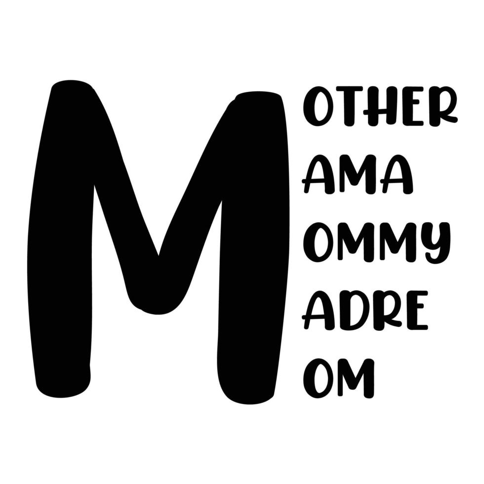 andere mama mama madre mama, moeder dag t overhemd afdrukken sjabloon, typografie ontwerp voor mam mama mama dochter grootmoeder meisje Dames tante mam leven kind het beste mam aanbiddelijk overhemd vector