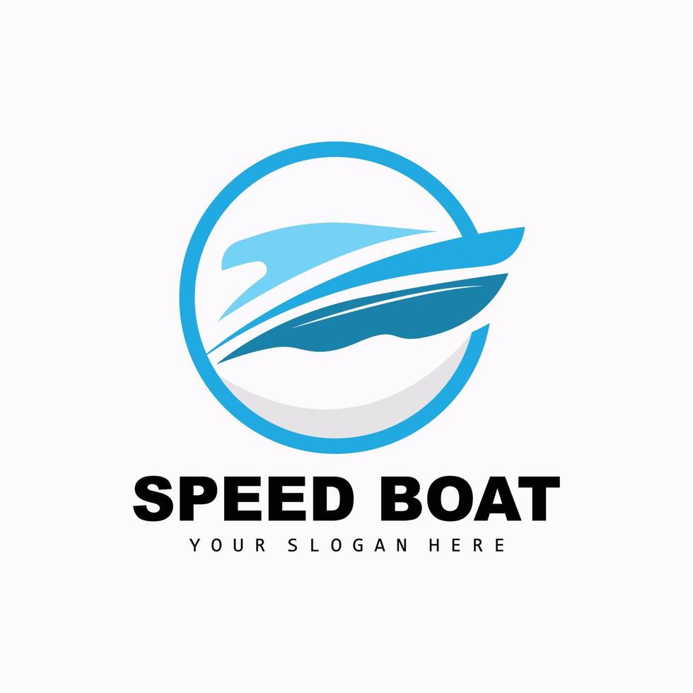 snelheid boot logo, snel lading schip vector, zeilboot, ontwerp voor schip fabricage bedrijf, waterweg Verzenden, marinier voertuigen, vervoer vector