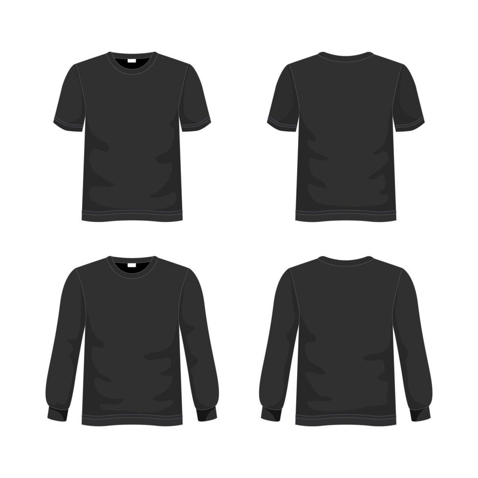 schets zwart t-shirt bespotten omhoog verzameling vector