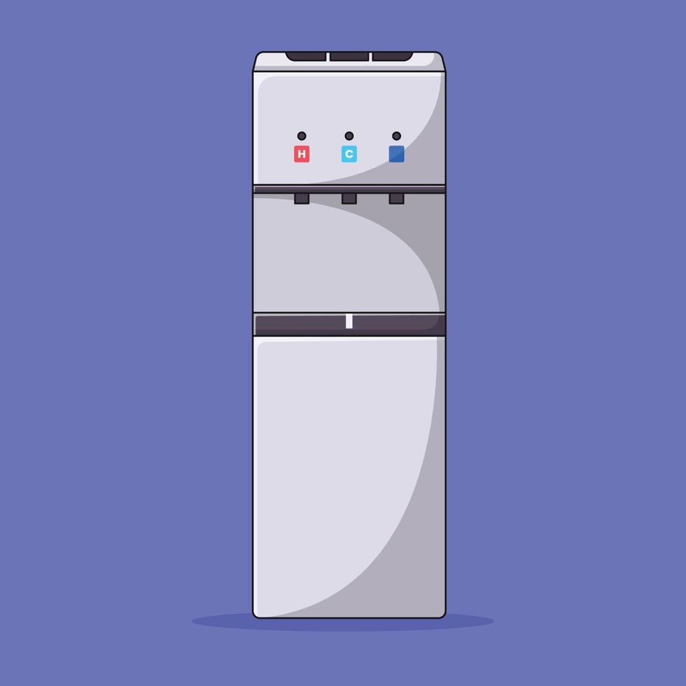water dispenser vector icoon illustratie met schets voor ontwerp element, klem kunst, web, landen bladzijde, sticker, spandoek. vlak tekenfilm stijl