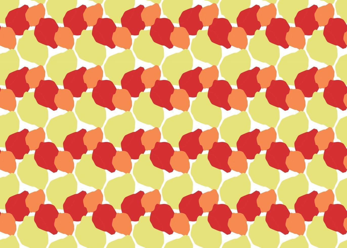 vector textuur achtergrond, naadloze patroon. hand getrokken, gele, oranje, rode, witte kleuren.