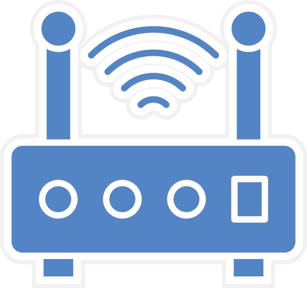 draadloze router vector icoon ontwerp