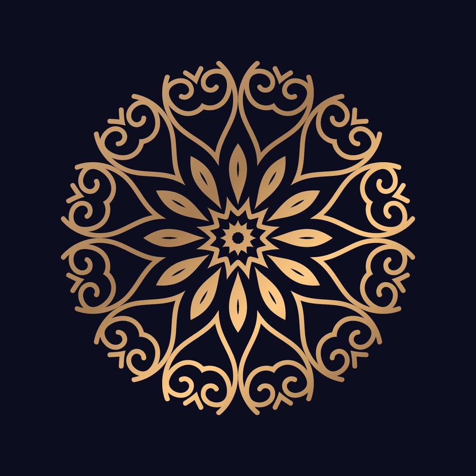 patroon met abstract bloemen ronde ornament mandala ontwerp achtergrond vector