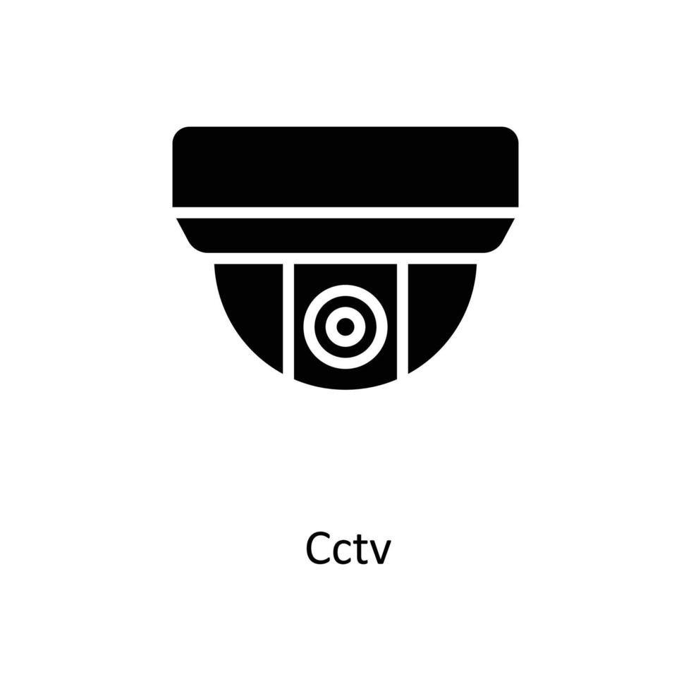 cctv vector solide pictogrammen. gemakkelijk voorraad illustratie voorraad