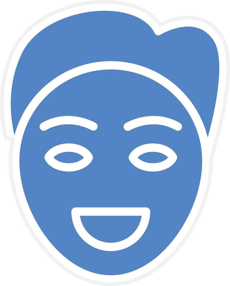 glimlachen Mens vector icoon ontwerp