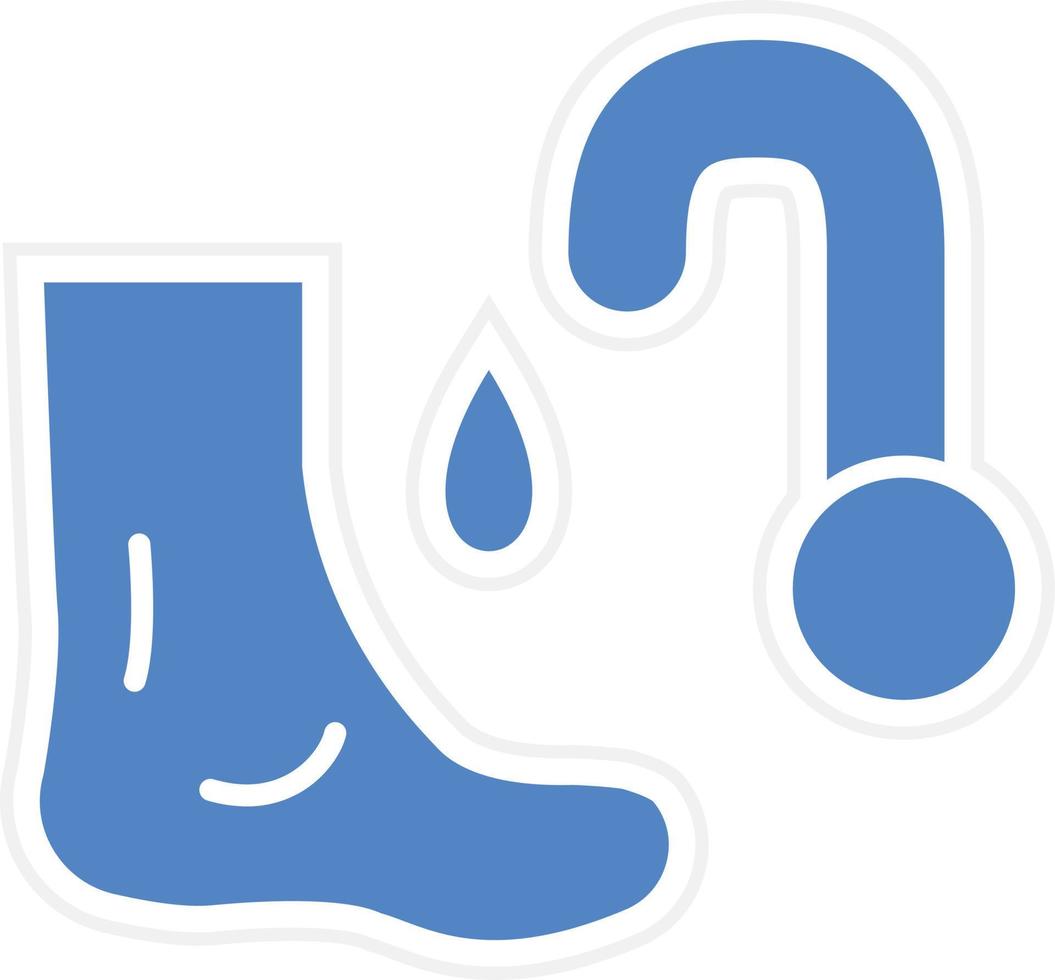 het wassen voet vector icoon ontwerp