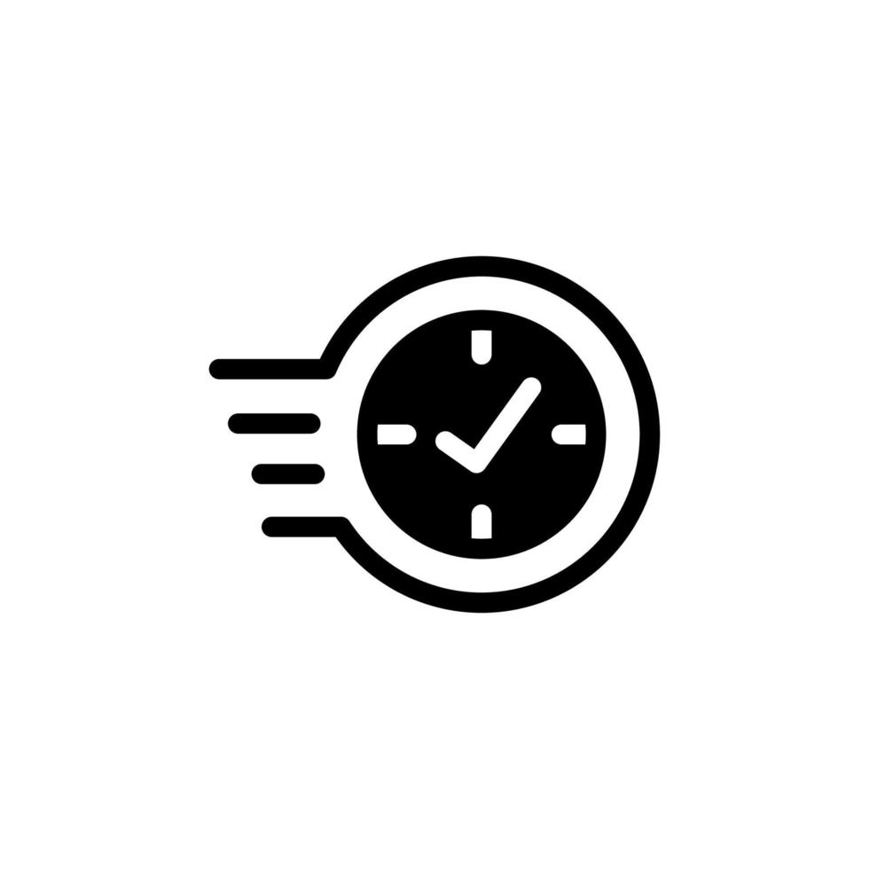 icoon levering tijd vector illustratie