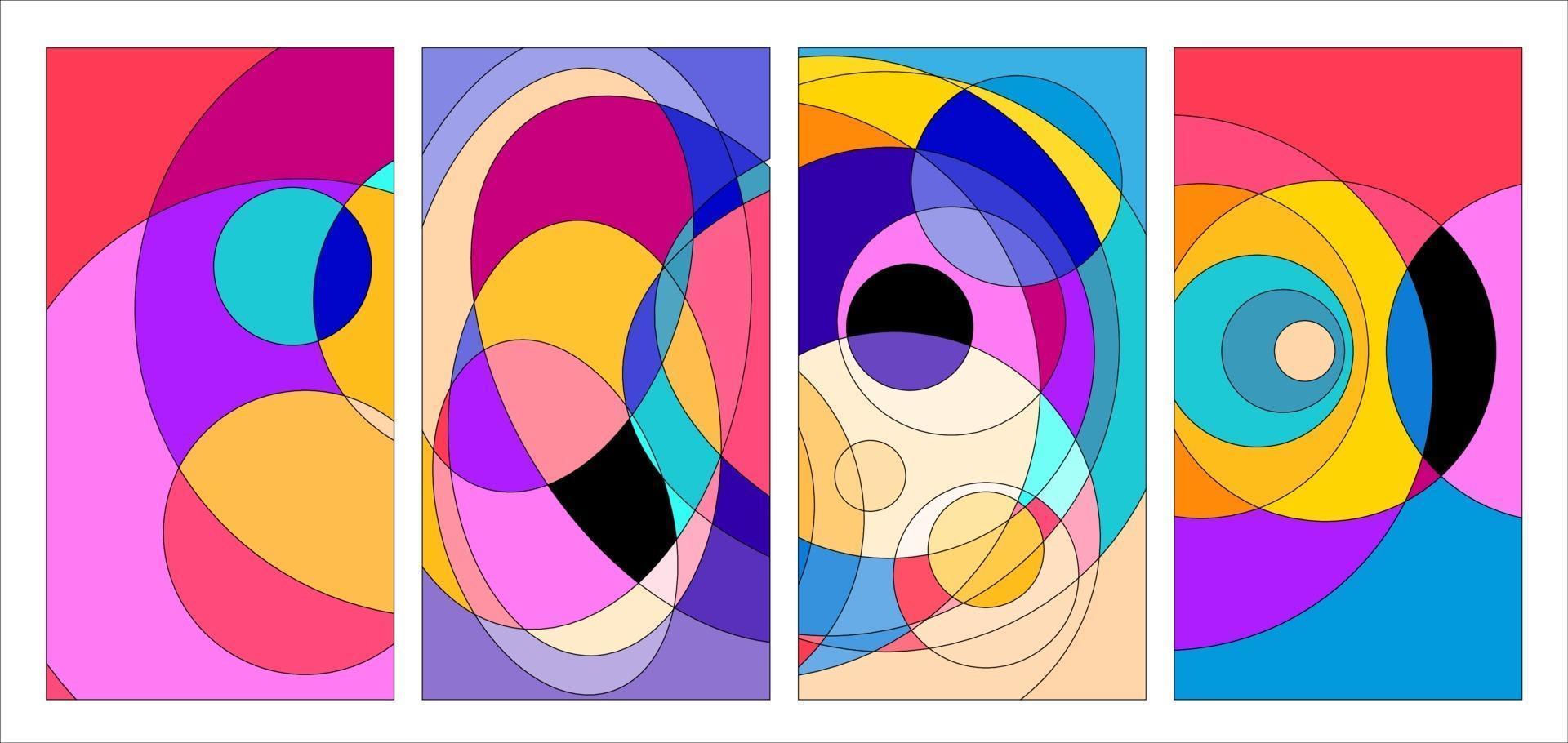 vector kleurrijke abstracte vloeibare en geometrische psychedelische achtergrond