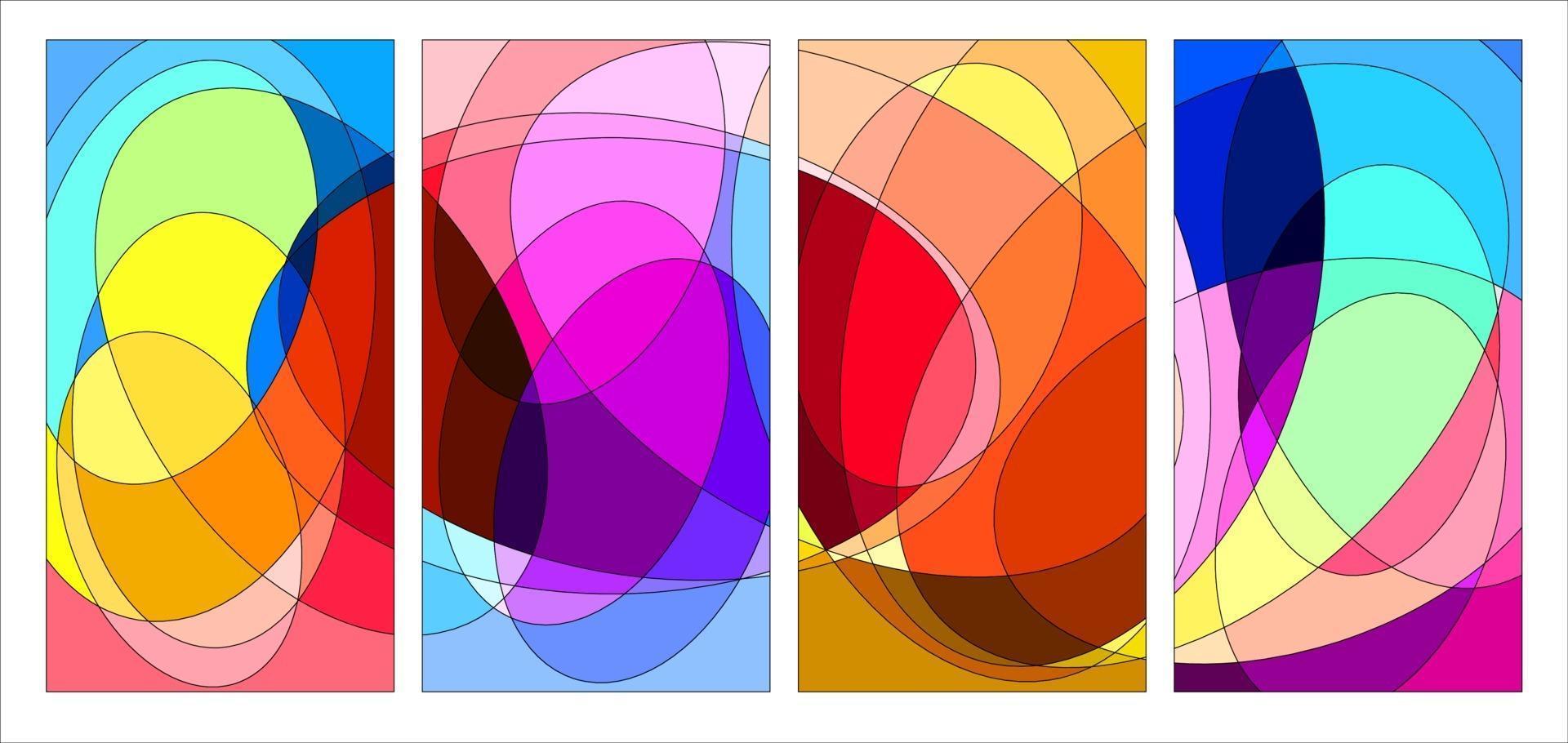 vector kleurrijke abstracte vloeibare en geometrische psychedelische achtergrond