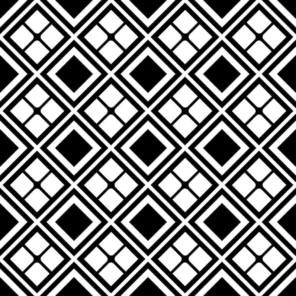 abstract naadloos meetkundig patroon met monochroom ruit ontwerp. vector