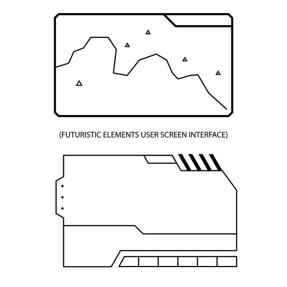 kaders technologie futuristische koppel streaming overlay, clip art beeld met met achtergrond, grafisch middelen voor ontwerpers. vector