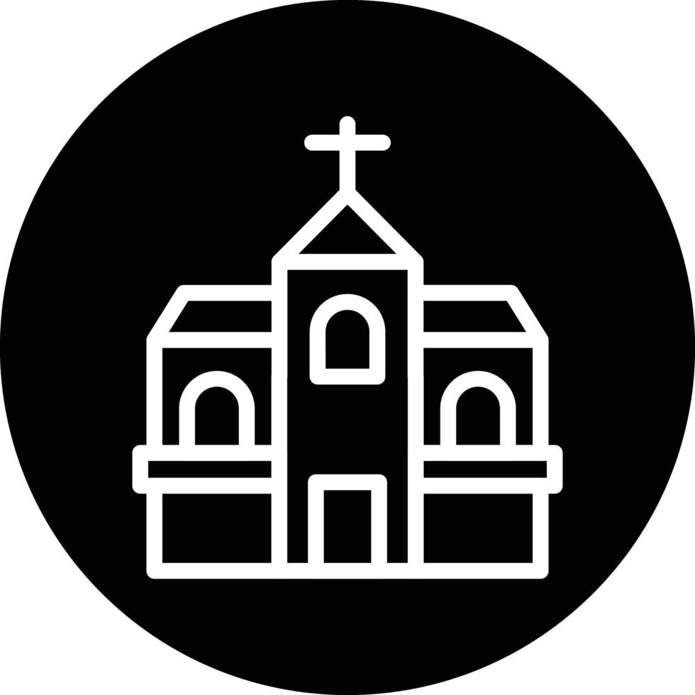 kerk vector icoon ontwerp