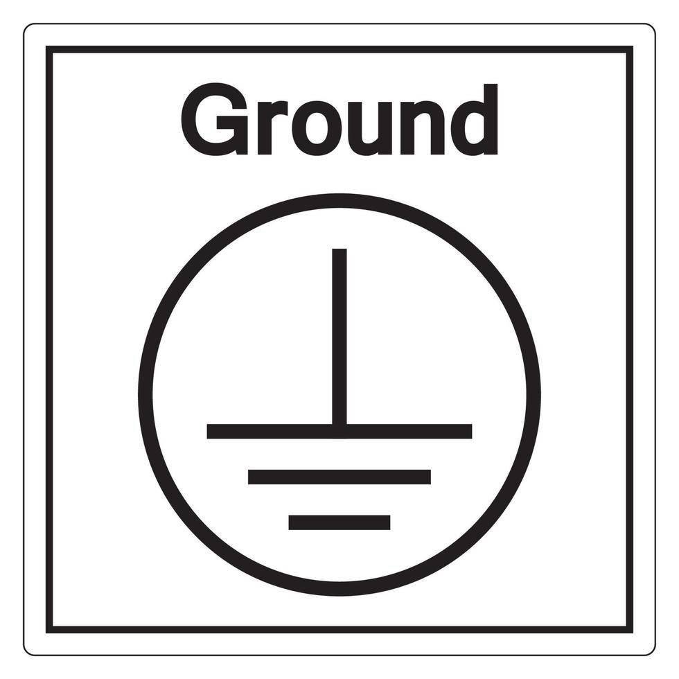beschermende aarde grond symbool teken, vector illustratie, isoleren op witte achtergrond label. eps10