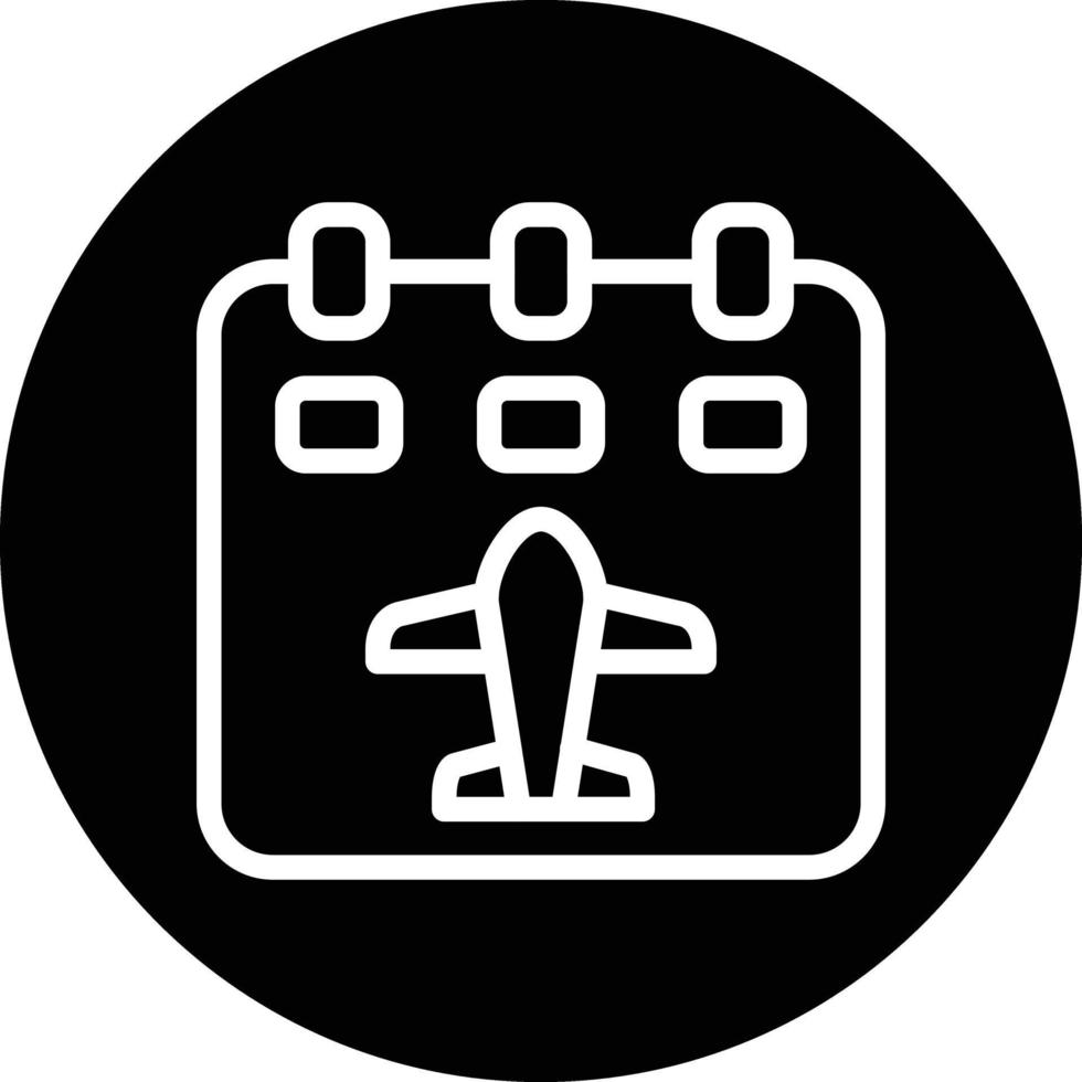 vlucht schema vector icoon ontwerp