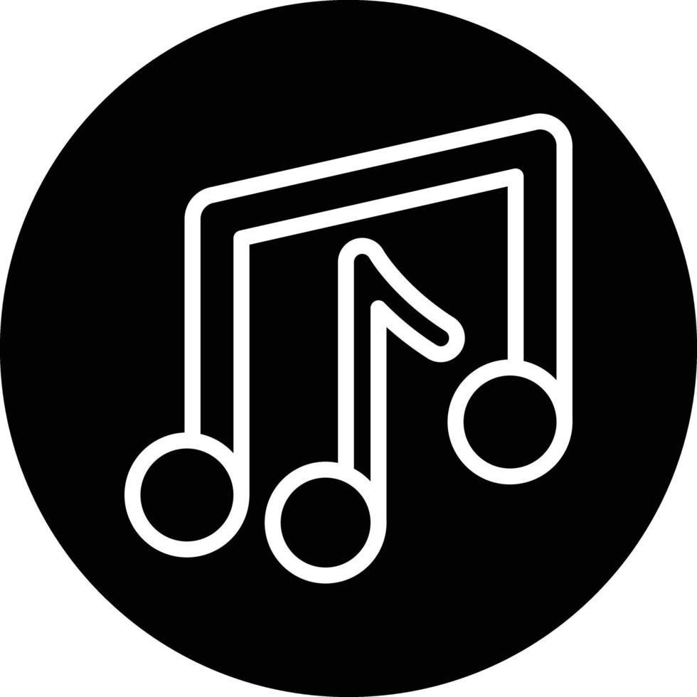 musical aantekeningen vector icoon ontwerp