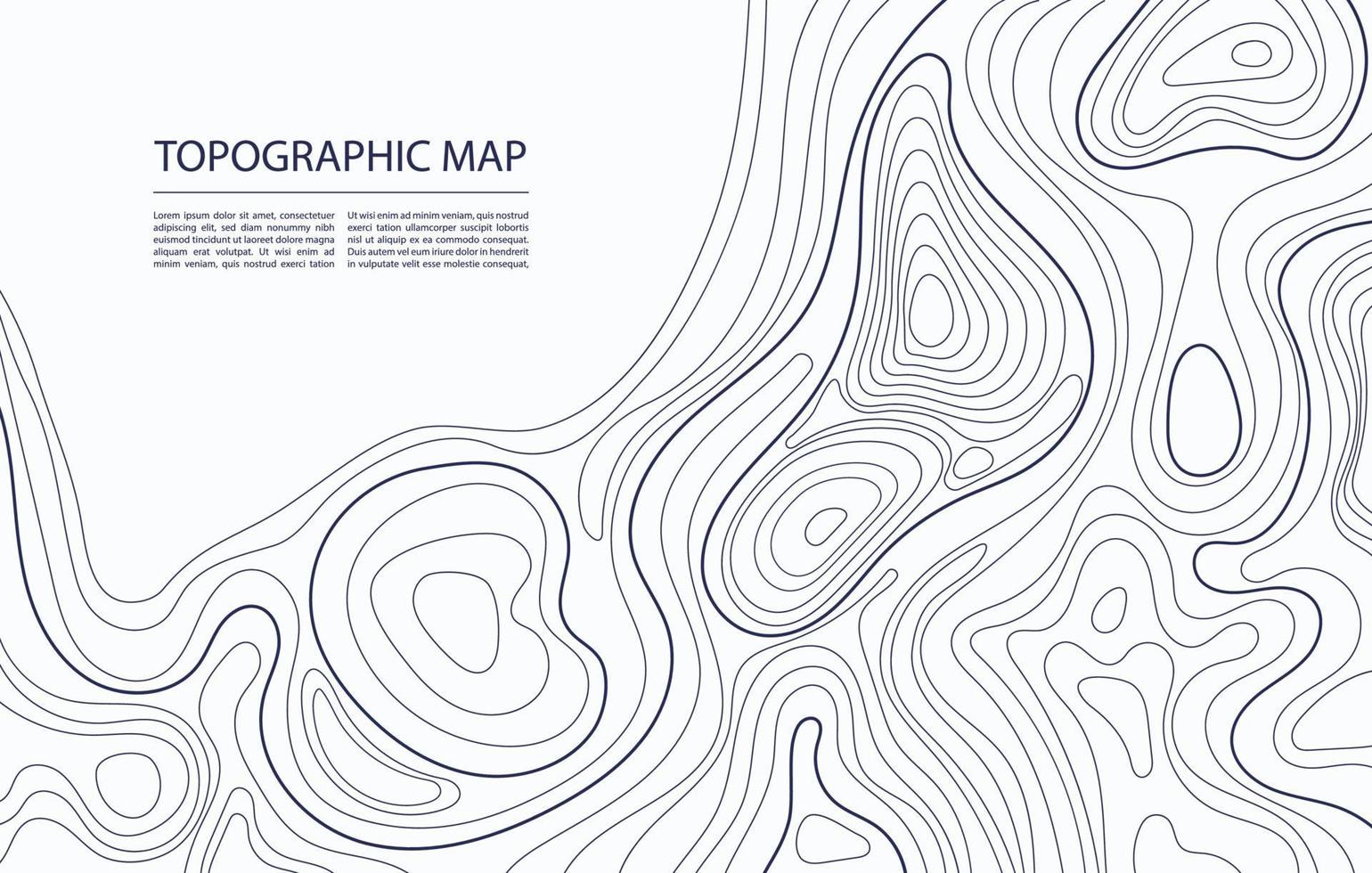 topografisch kaart contour. geografisch in kaart brengen, natuur terrein Verlichting, berg topologie. cartografie lijn landschap vector abstract achtergrond