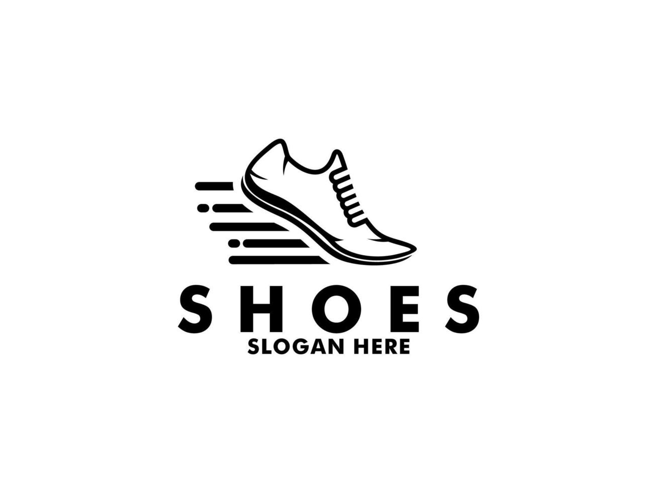 schoenen winkel logo, schoen sneaker logo vector sjabloon ontwerp