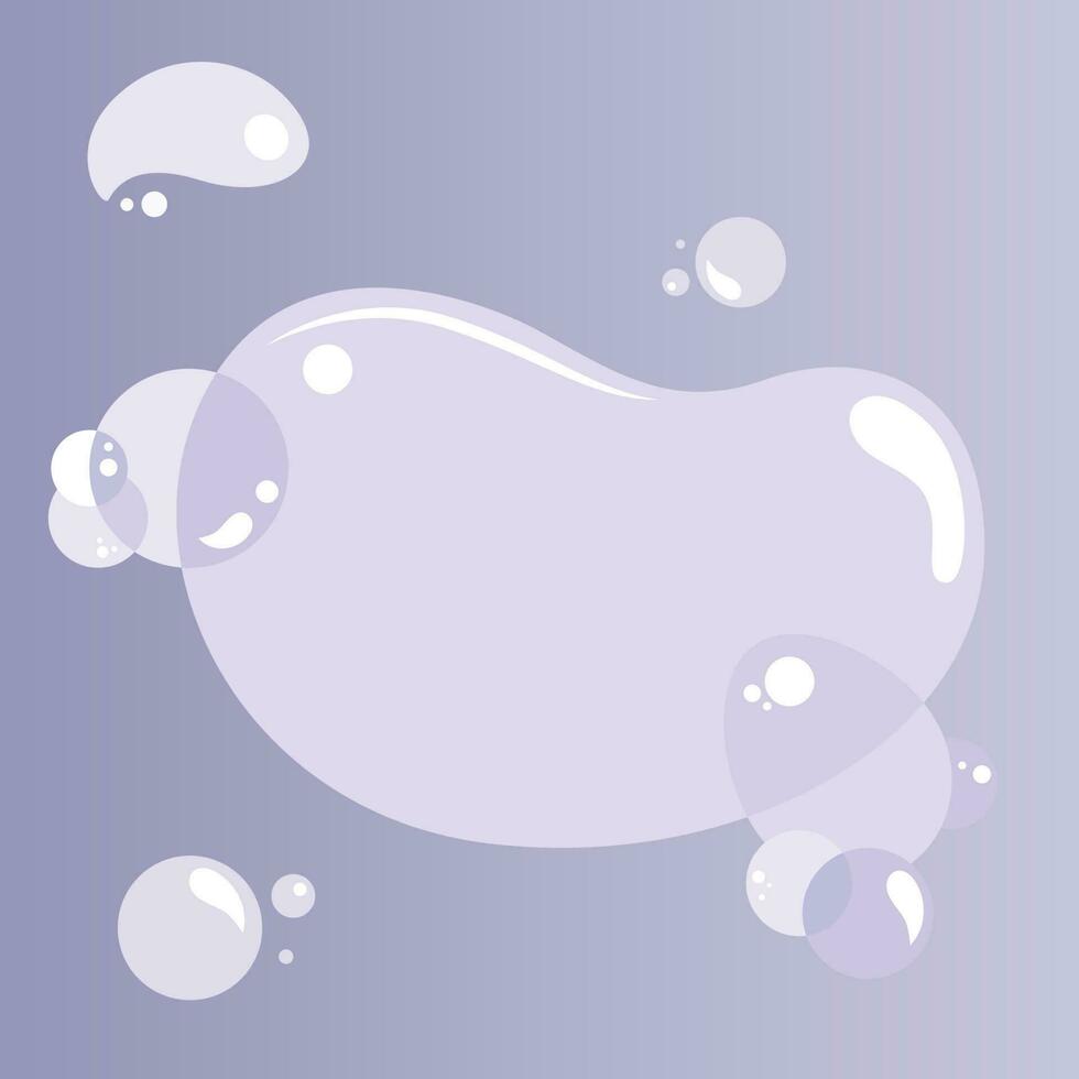 abstract drijvend gelei bubbel thee achtergrond vector illustratie grafisch