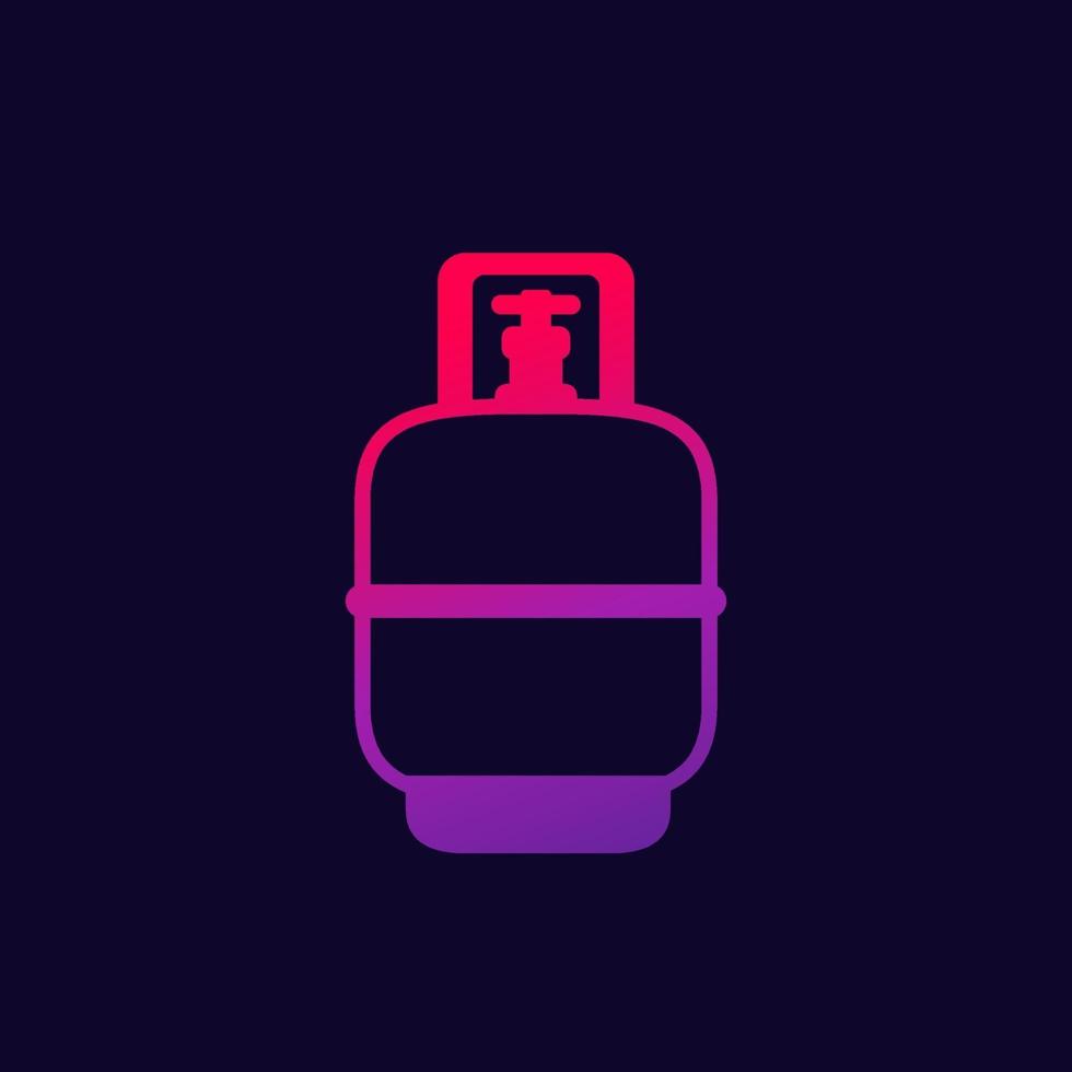 gasfles, LPG-tank vector pictogram