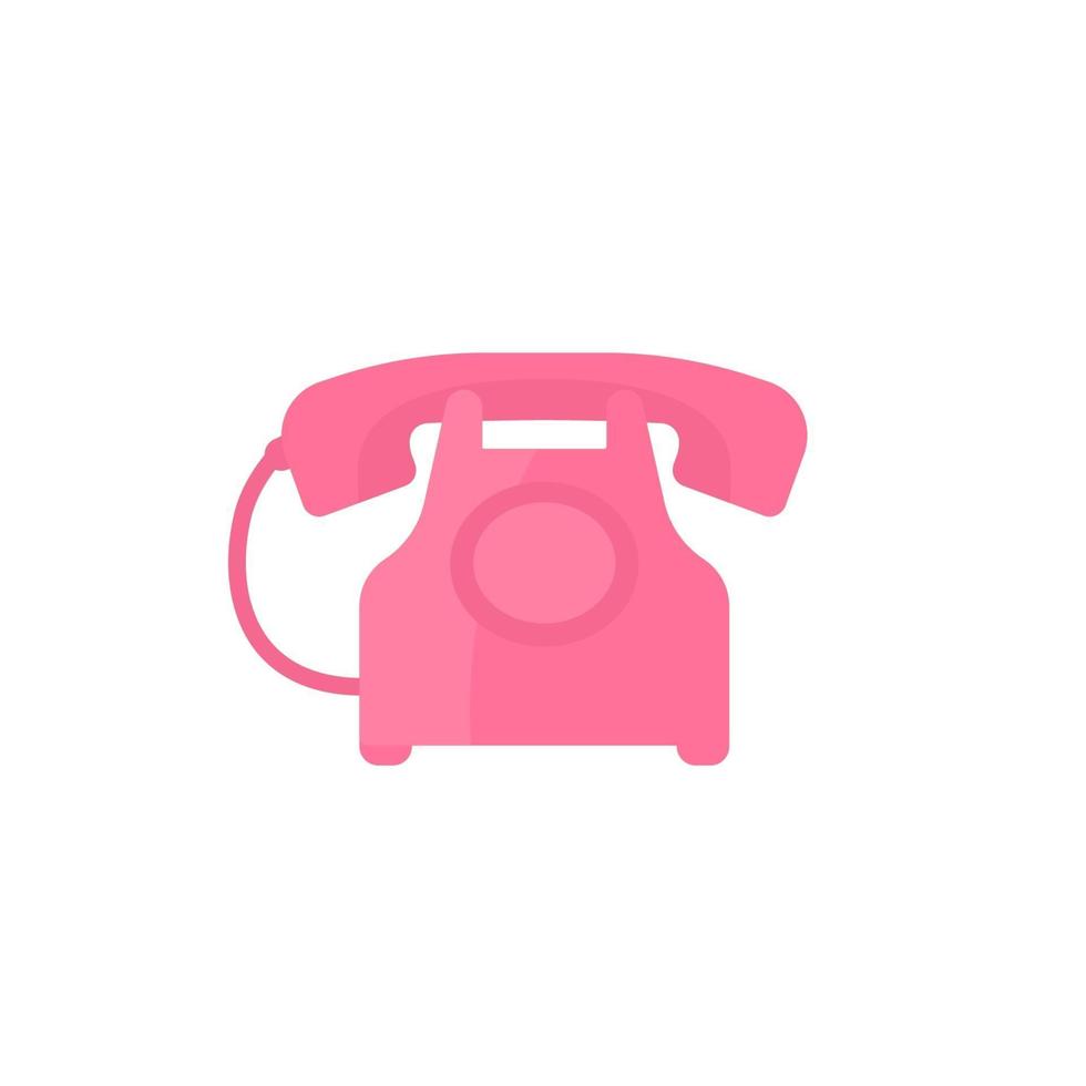 oude telefoon, retro telefoonvector vector