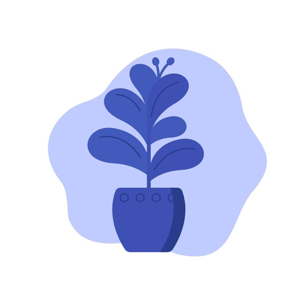 plant in pot, trendy vector design