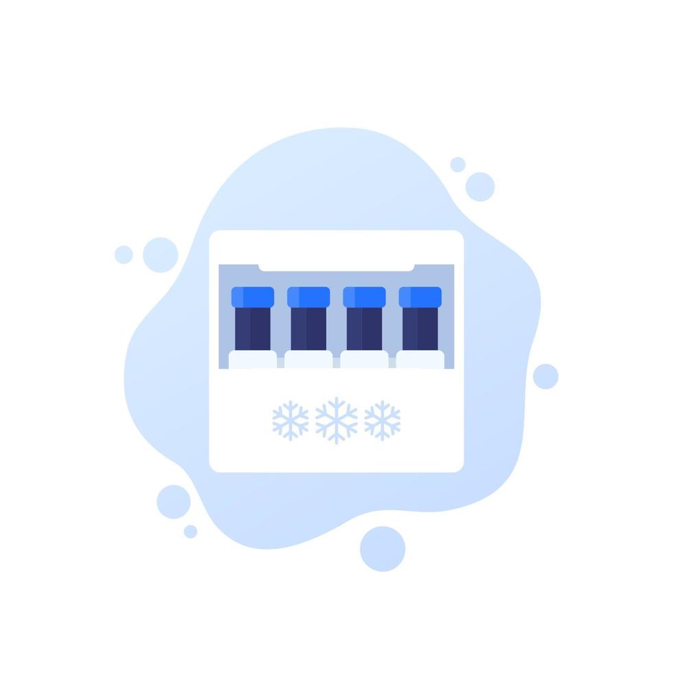 spermabank, monsters in container vector pictogram