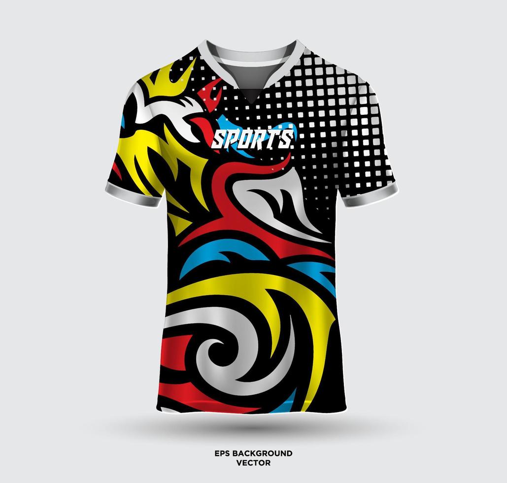 voetbal Jersey mockup ontwerp vector. sport- Jersey en t-shirt ontwerp vector voor racen, gaming Jersey, Amerikaans voetbal. uniform voorkant visie