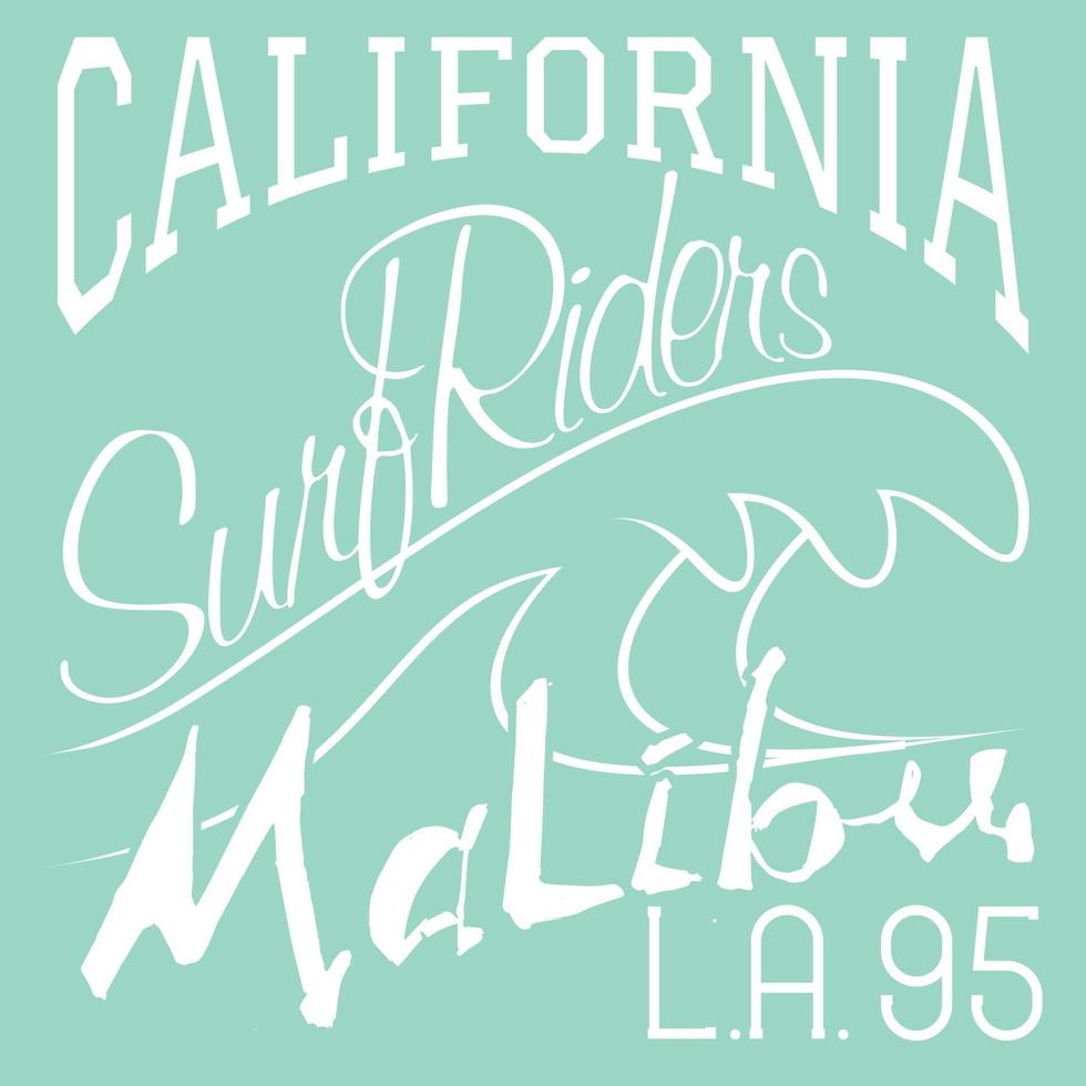 california surf riders malibu vector