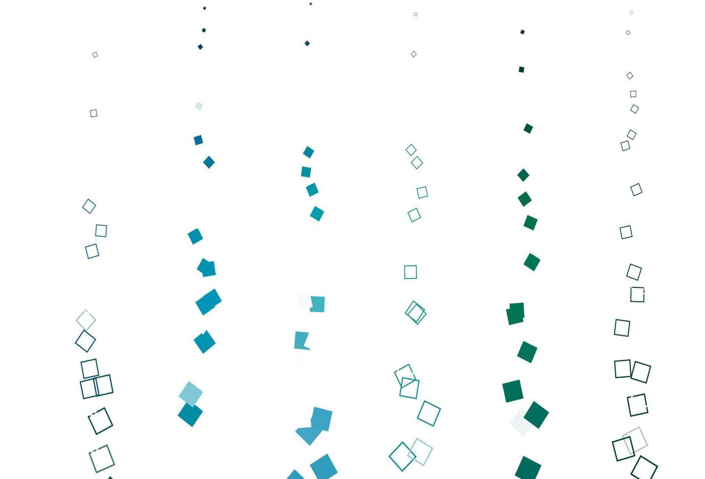 lichtblauwe, groene vectorlay-out met rechthoeken, vierkanten. vector