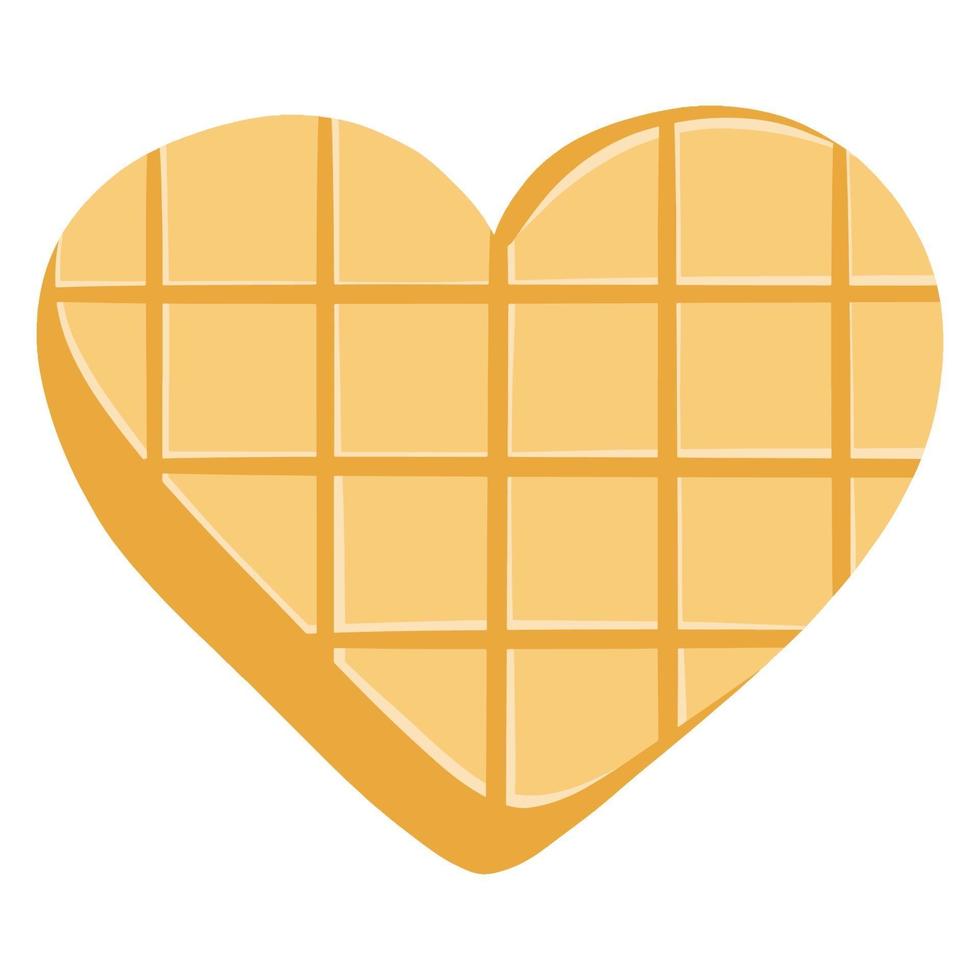 hartvormige chocolade. Valentijnsdag geschenk. lief cadeau. cartoon stijl. vector