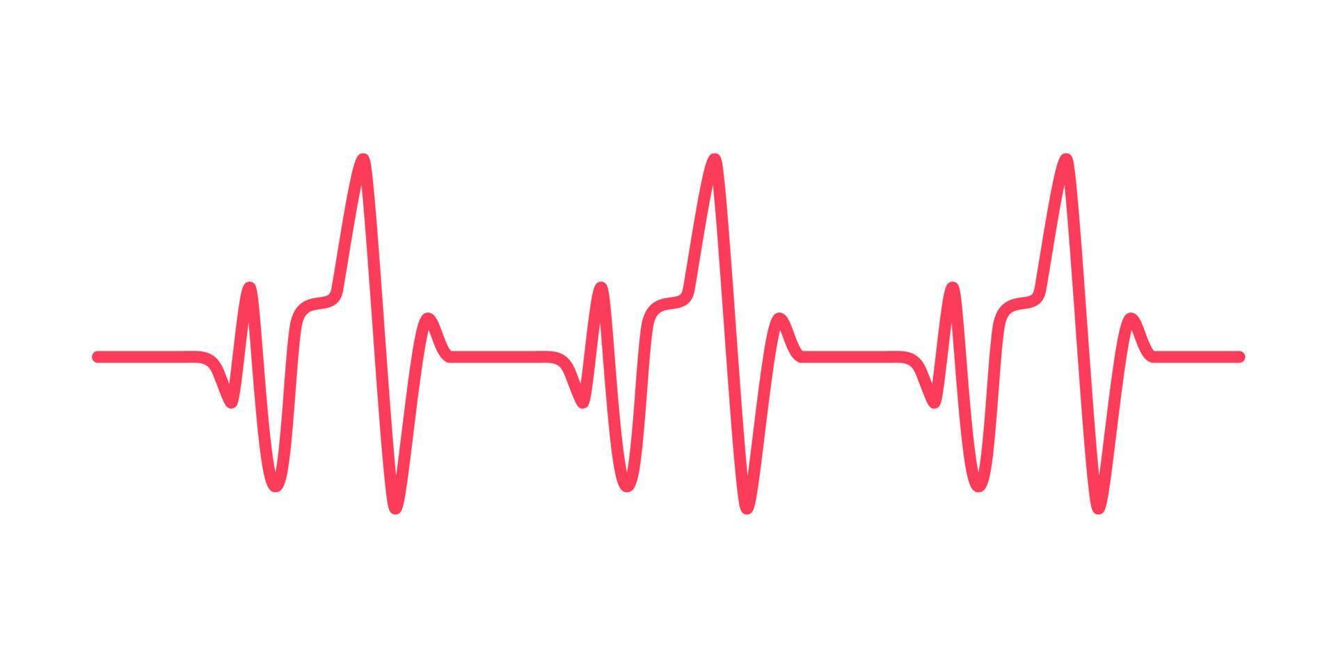 hart ritme diagram controle uw hartslag voor diagnose vector