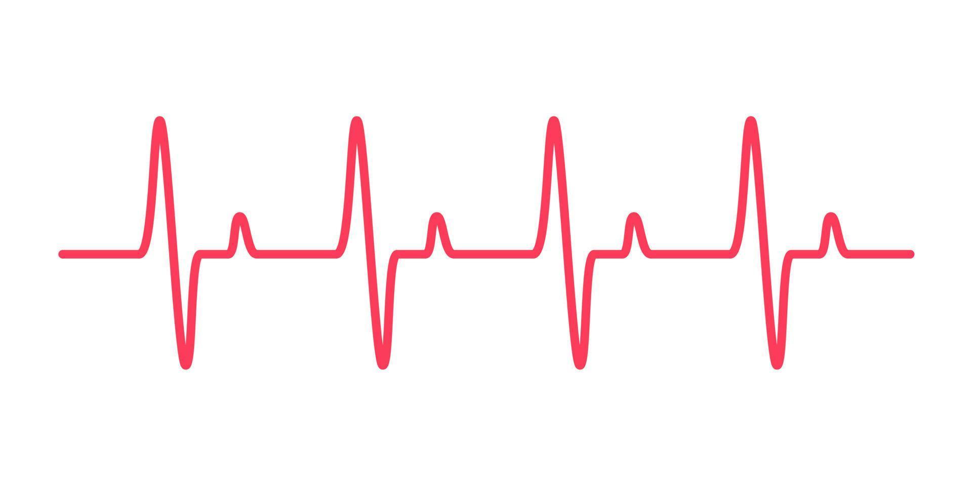 hart ritme diagram controle uw hartslag voor diagnose vector