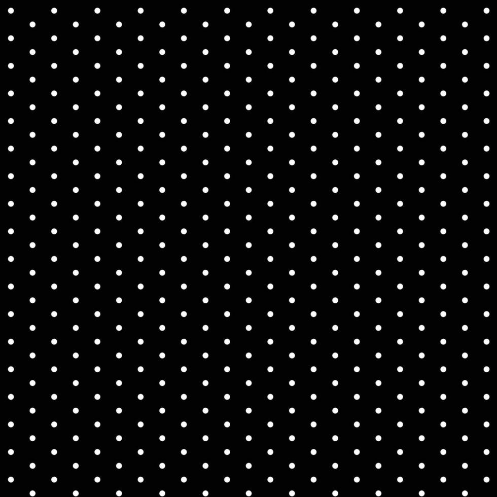 abstract wit polka dots patroon Aan zwart achtergrond. vector