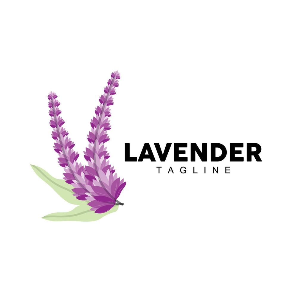 lavendel logo, hand- getrokken bruiloft fabriek ontwerp, landbouw vector, symbool illustratie sjabloon icoon vector